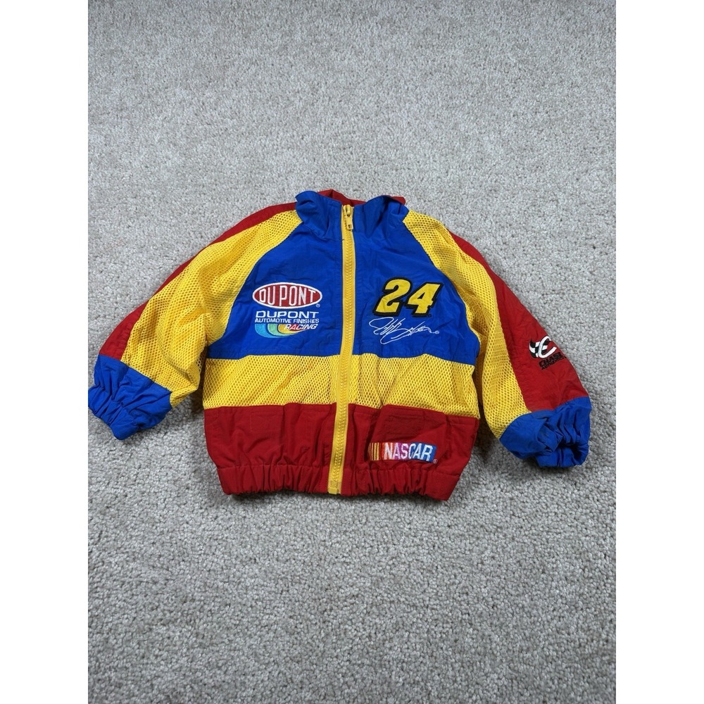 Vtg Chase Authentics Kids Jacket Dupont Nascar Racing 24 Jeff Gordon 18 Months